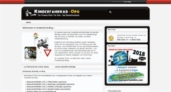 Desktop Screenshot of blog.kinderfahrrad.org